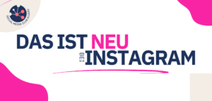 Beitragsbild fÃ¼r einen Blogbeitrag mit der Aufschrift: Das ist neu bei Instagram